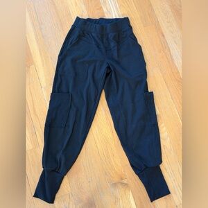 Black Cargo Jogger Pants